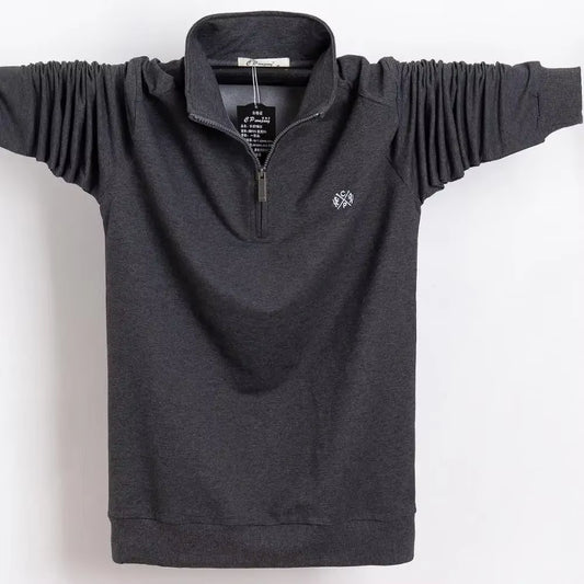 2025 T Shirt Men Autumn Winter Long T-Shirt Embroidery Design T-Shirt Slim Fit Loose Casual Cotton T Shirt Male Big Size 5XL 6XL