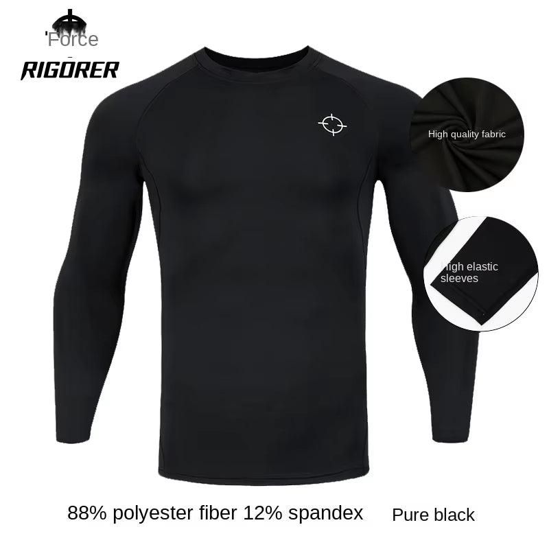 Tight Elastic Clothing Autumn and Winter Gym T-Shirt Man Sportswear Long Sleeve Compression Clothing Training T Shirt