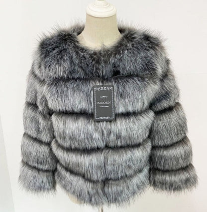 Mink Faux Fur Women Winter Jacket