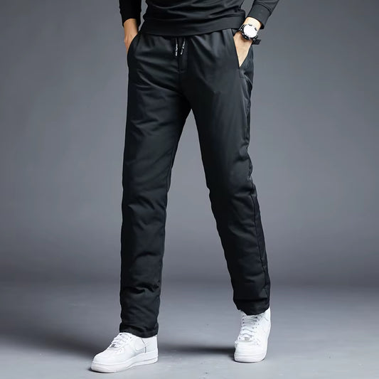 Winter Pants Men 90% White Duck down Pants Male Quality Thick Warm Waterproof Snow Pants for Man down Padded Trousers PT-488