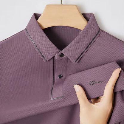 Premium Ice Silk Breathable POLO Shirt Men'S Short Sleeve T-Shirt Summer Fashion Brand Embroidery Paul Shirt Men'S Luxury Top