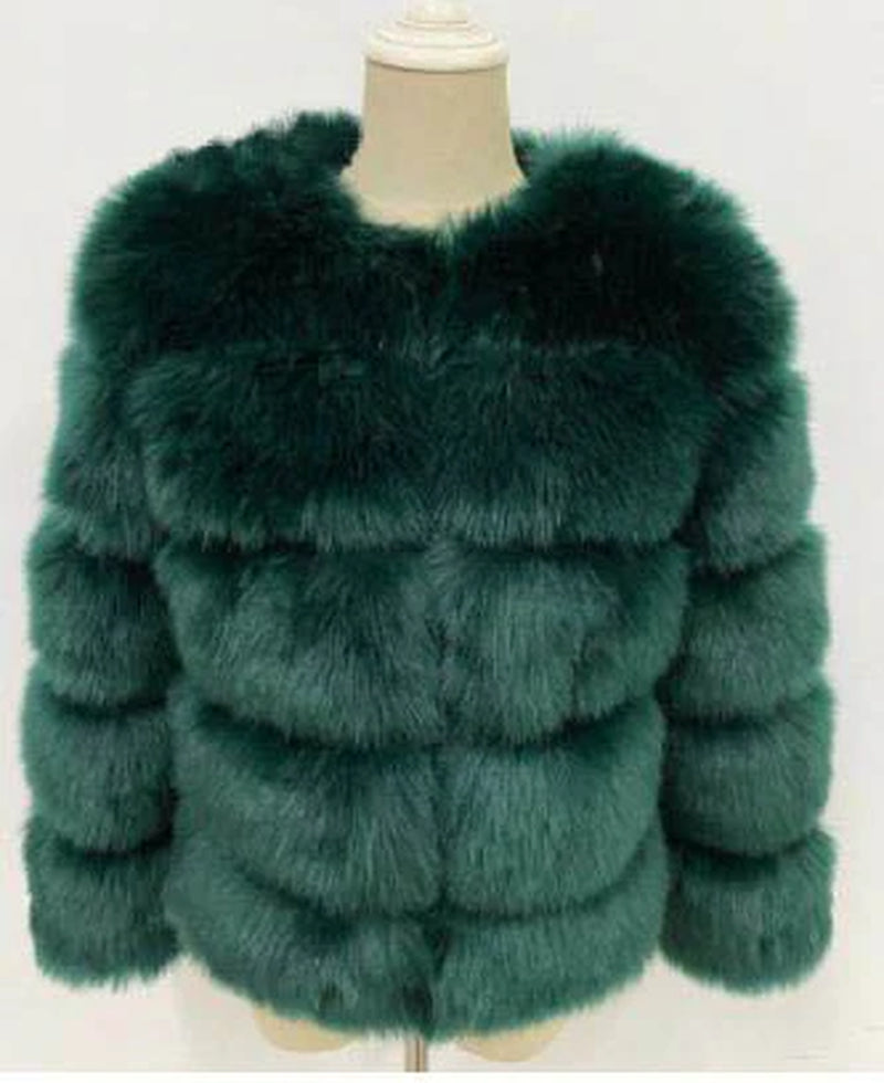 Mink Faux Fur Women Winter Jacket