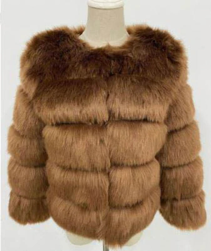 Mink Faux Fur Women Winter Jacket