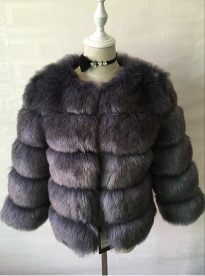 Mink Faux Fur Women Winter Jacket