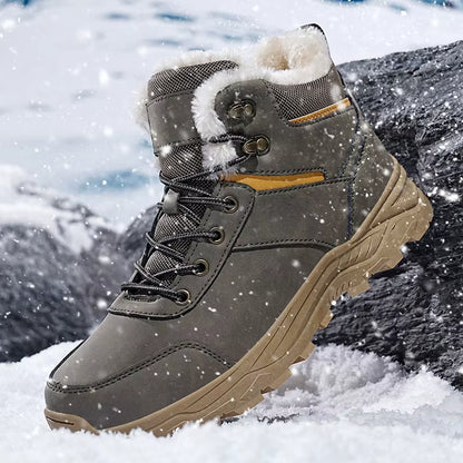 Snow Boots Men Winter Boots Keep Warm Plush Boots Hiking Boots Men Casual Shoes Men Mountain Snow Boots