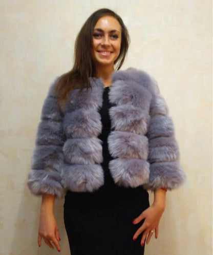 Mink Faux Fur Women Winter Jacket