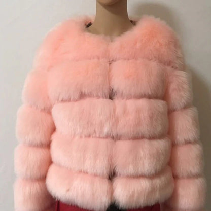 Mink Faux Fur Women Winter Jacket